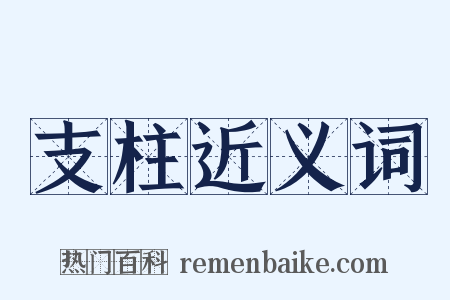 支柱近义词是什么意思的图片